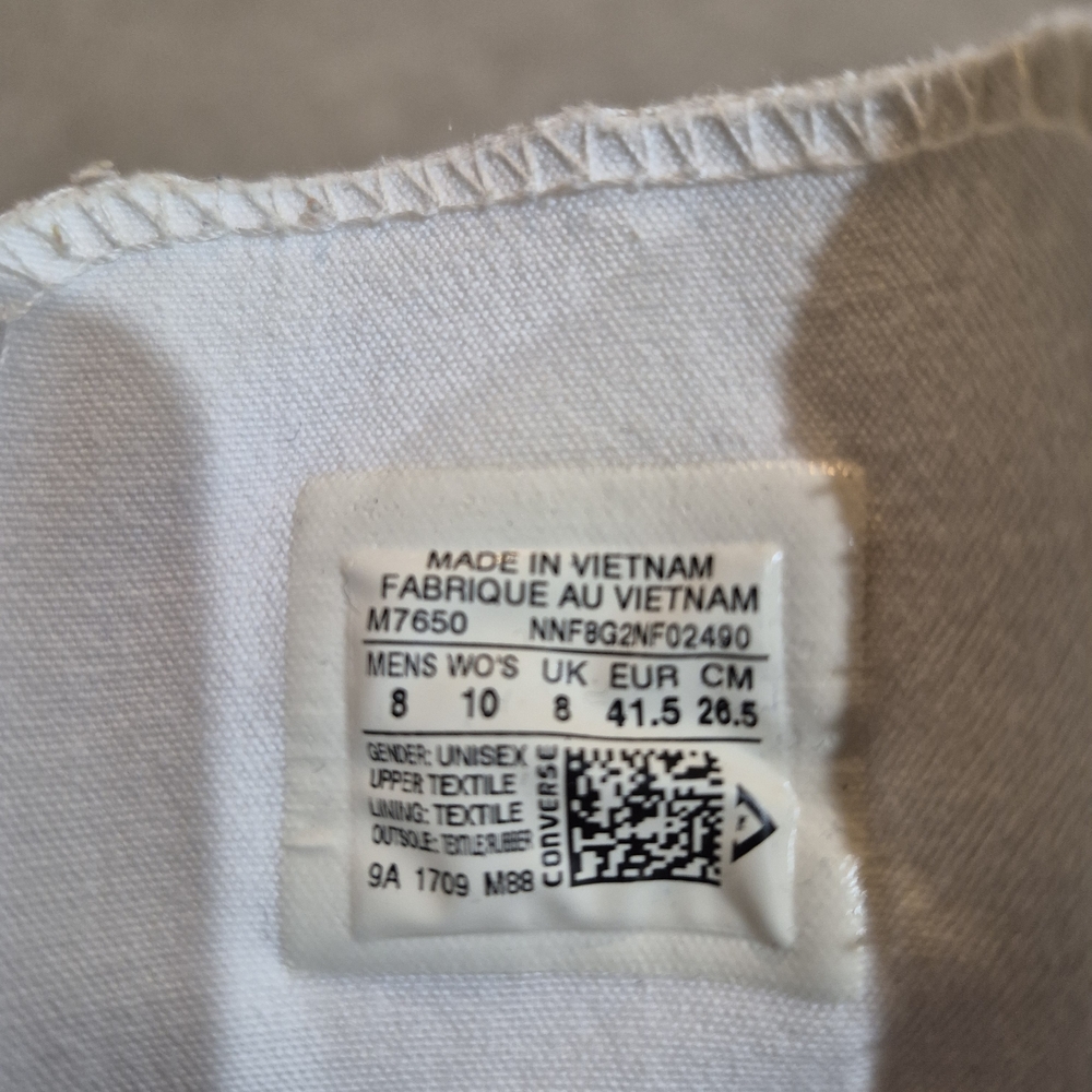 Converse All Star White Canvas Sneakers - Picture 4 of 5